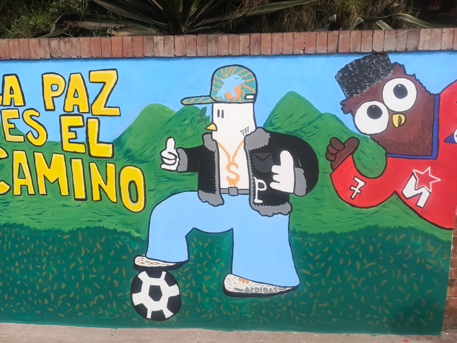 Mural comunitario La paz es el camino
